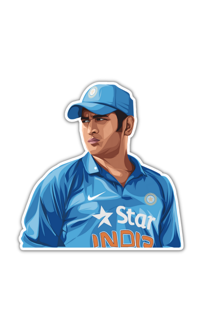 Dhoni 7 Sticker