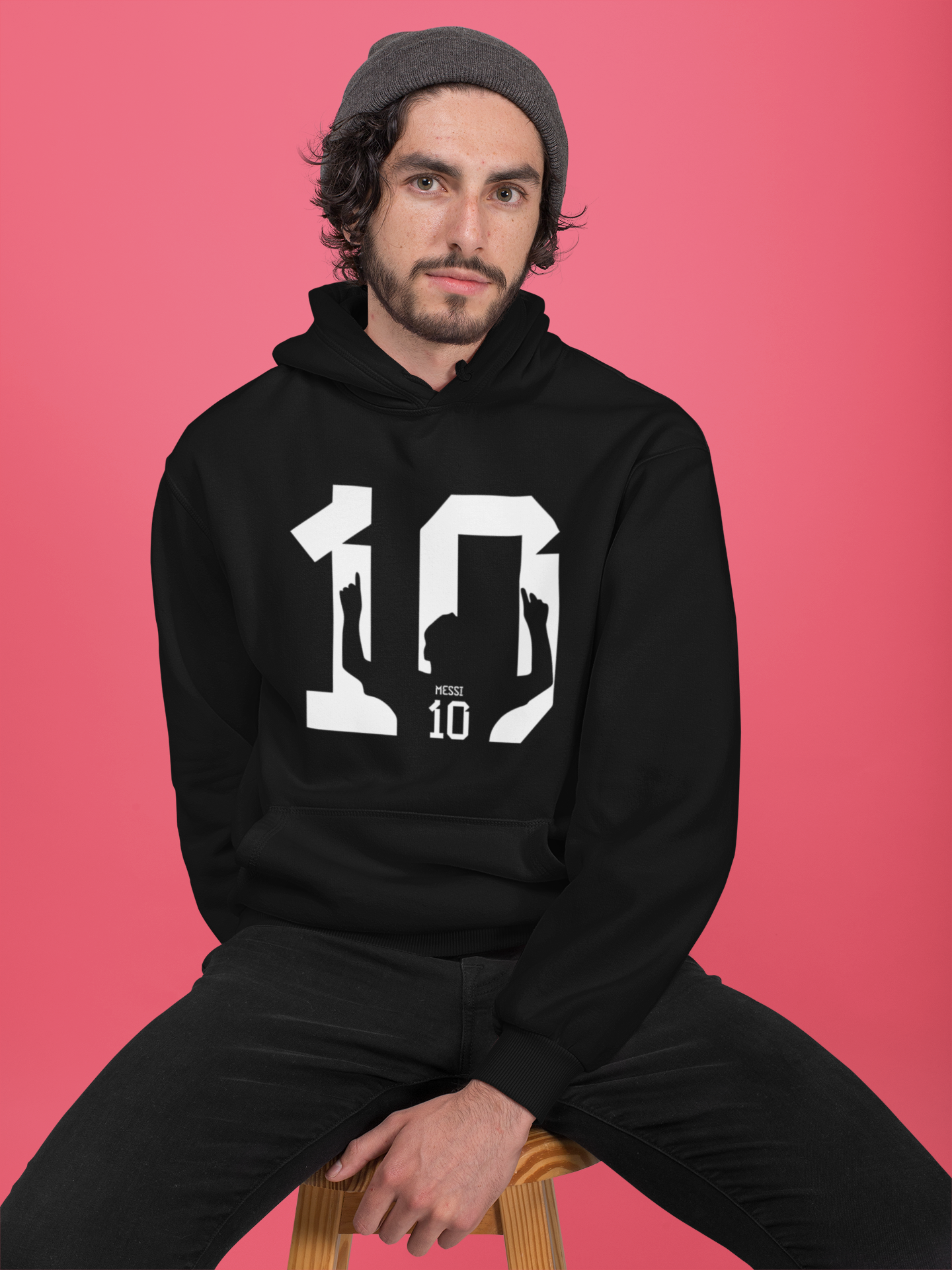 Messi-10 (black) Hoodie