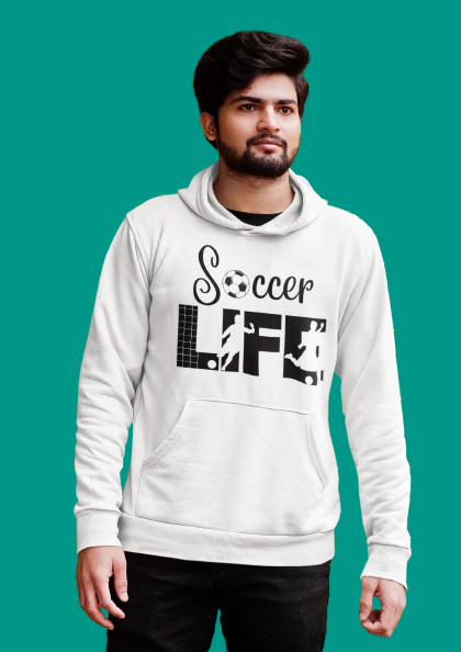 Soccer (white) Hoodie